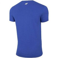 Sportiniai marškinėliai vyrams 4F M H4Z20 TSM032 36S, mėlyni kaina ir informacija | Sportinė apranga vyrams | pigu.lt