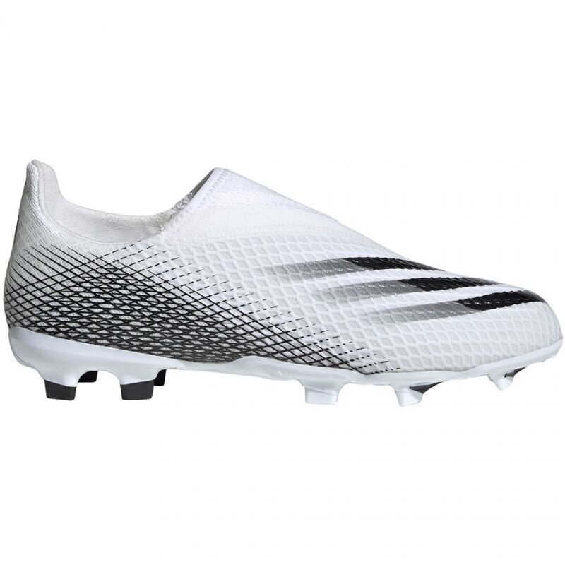 Futbolo bateliai berniukams Adidas X Ghosted.3 LL FG, balti EG8151 цена и информация | Futbolo bateliai | pigu.lt