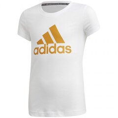 Спортивная футболка для мальчиков Adidas Yg Mh Bos Tee, GE0962, белая цена и информация | Рубашки для мальчиков | pigu.lt