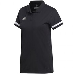 Sportiniai marškinėliai moterims Adidas Team 19 Polo, juodi DW6877 kaina ir informacija | Sportinė apranga moterims | pigu.lt