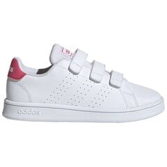 Спортивная обувь для девочек Adidas Advantage C JR EF0221, 69707, белая цена и информация | Детская спортивная обувь | pigu.lt