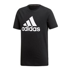 Sportiniai marškinėliai vaikams Adidas Bos Junior DV0816, 70436, juodi kaina ir informacija | Marškinėliai berniukams | pigu.lt