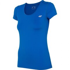 Sportiniai marškinėliai moterims 4F W NOSH4 TSDF002 36S, mėlyni kaina ir informacija | Sportinė apranga moterims | pigu.lt