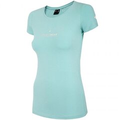 Sportiniai marškinėliai moterims 4F W H4Z20 TSD012 48S, mėlyni kaina ir informacija | Sportinė apranga moterims | pigu.lt