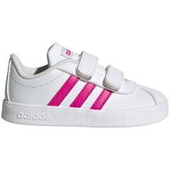 Sportiniai bateliai mergaitėms Adidas Vl Court 2.0 Cmf Jr, EG3890, balti цена и информация | Детская спортивная обувь | pigu.lt