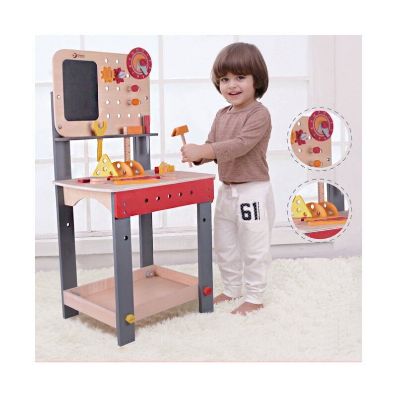 Medinis darbastalis su įrankiais ClassicWorld цена и информация | Žaislai berniukams | pigu.lt