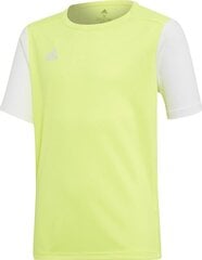 Futbolo marškinėliai Adidas ESTRO 19 JSY, geltoni, 164cm kaina ir informacija | Futbolo apranga ir kitos prekės | pigu.lt