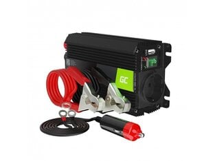 Инвертор с Green Cell Pro от 12V до 230 В 300 Вт/600 Вт модифицированная синусоидальная волна цена и информация | Преобразователи напряжения | pigu.lt