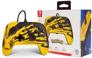 Laidinis valdiklis PowerA Pokemon Lightning Pikachu skirtas Nintendo Switch kaina ir informacija | Žaidimų pultai | pigu.lt