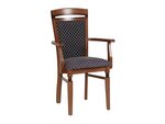 Valgomojo kėdė BRW Bawaria P, ruda/tamsiai mėlyna