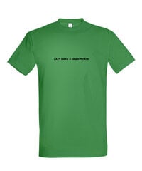 Marškinėliai vyrams Lazy man, žali kaina ir informacija | Vyriški marškinėliai | pigu.lt