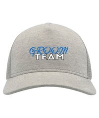 Kepurė su snapeliu vyrams Groom team, pilka цена и информация | Мужские шарфы, шапки, перчатки | pigu.lt