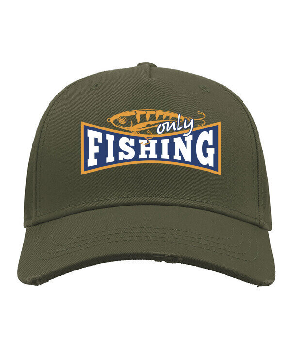 Kepurė su snapeliu vyrams Only care fishing, chaki kaina ir informacija | Vyriški šalikai, kepurės, pirštinės | pigu.lt