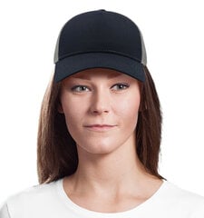 Kepurė su snapeliu moterims Psicho girl, juoda цена и информация | Женские шапки | pigu.lt