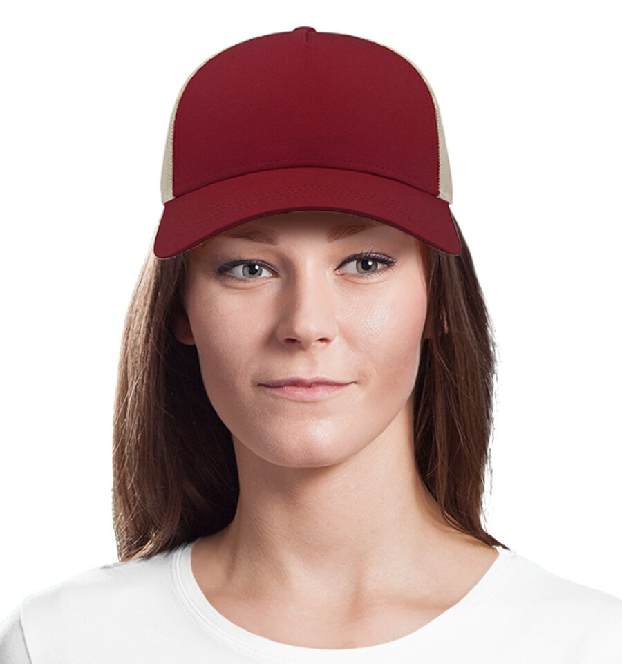 Kepurė su snapeliu moterims Psicho girl, raudona цена и информация | Kepurės moterims | pigu.lt