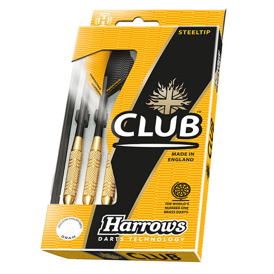 Strėlytės Harrows Club Brass 3 x 23g kaina ir informacija | Smiginis | pigu.lt