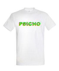 Marškinėliai vyrams Psicho, balti kaina ir informacija | Vyriški marškinėliai | pigu.lt