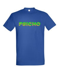 Marškinėliai vyrams Psicho, mėlyni kaina ir informacija | Vyriški marškinėliai | pigu.lt
