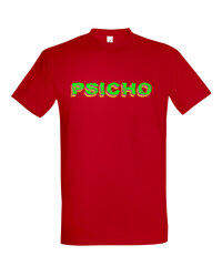 Marškinėliai vyrams Psicho, raudoni kaina ir informacija | Vyriški marškinėliai | pigu.lt