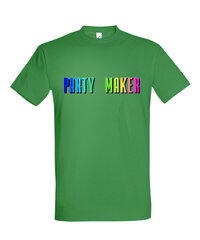 Marškinėliai vyrams Best Party Maker, žalia kaina ir informacija | Vyriški marškinėliai | pigu.lt