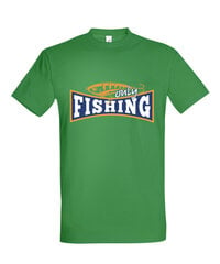 Marškinėliai vyrams Fishing Only, žalia kaina ir informacija | Vyriški marškinėliai | pigu.lt