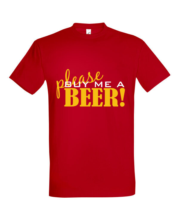 Vyriški marškinėliai Buy a Beer цена и информация | Vyriški marškinėliai | pigu.lt