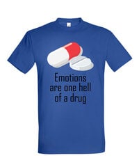Marškinėliai vyrams One hell of a drug, mėlyni цена и информация | Мужские футболки | pigu.lt