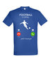 Marškinėliai vyrams Football is calling, mėlyna цена и информация | Vyriški marškinėliai | pigu.lt