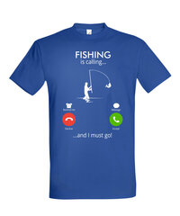 Vyriški marškinėliai Fishing is calling kaina ir informacija | Vyriški marškinėliai | pigu.lt