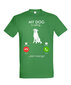 Marškinėliai vyrams My dog is calling, žali цена и информация | Vyriški marškinėliai | pigu.lt