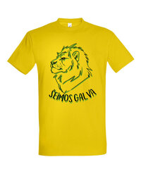 Marškinėliai vyrams Šeimos galva, geltoni kaina ir informacija | Vyriški marškinėliai | pigu.lt
