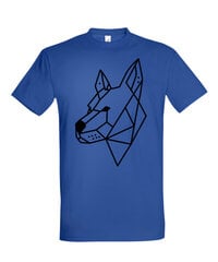 Marškinėliai vyrams Šuo, mėlyni kaina ir informacija | Vyriški marškinėliai | pigu.lt