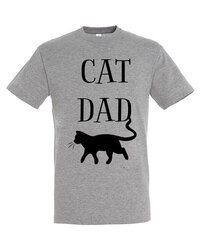 Vyriški marškinėliai Cat Dad kaina ir informacija | Vyriški marškinėliai | pigu.lt