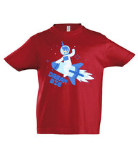 Marškinėliai berniukams Space Boy, raudona цена и информация | Рубашки для мальчиков | pigu.lt