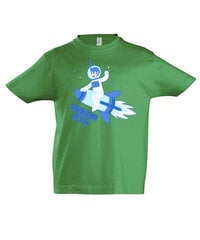 Marškinėliai berniukams Space Boy, žalia цена и информация | Рубашки для мальчиков | pigu.lt