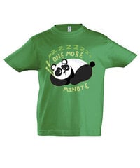 Marškinėliai vaikams Sleepy Panda, žalia цена и информация | Рубашки для мальчиков | pigu.lt
