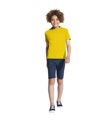 Marškinėliai berniukams Rykliai, geltona kaina ir informacija | Marškinėliai berniukams | pigu.lt