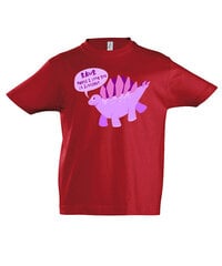 Marškinėliai vaikams Rawr, raudona kaina ir informacija | Marškinėliai berniukams | pigu.lt