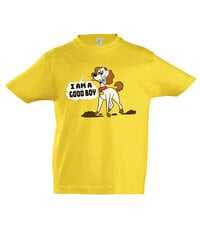 Marškinėliai berniukams Good Boy, geltona kaina ir informacija | Marškinėliai berniukams | pigu.lt