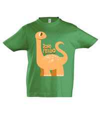 Marškinėliai berniukams Dino Friend, žalia kaina ir informacija | Marškinėliai berniukams | pigu.lt