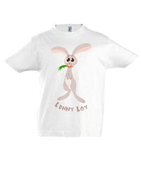 Marškinėliai berniukams Bunny, balta цена и информация | Рубашки для мальчиков | pigu.lt