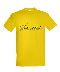 Marškinėliai vyrams Šikirblesk, geltoni kaina ir informacija | Vyriški marškinėliai | pigu.lt