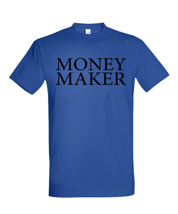 Marškinėliai vyrams Money maker, mėlyni цена и информация | Vyriški marškinėliai | pigu.lt