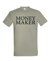 Marškinėliai vyrams Money maker, pilki kaina ir informacija | Vyriški marškinėliai | pigu.lt