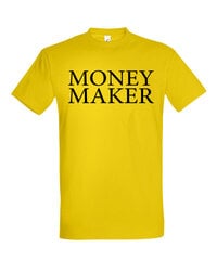 Marškinėliai vyrams Money maker, geltoni kaina ir informacija | Vyriški marškinėliai | pigu.lt