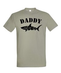 Marškinėliai vyrams Family Daddy Shark, rudi цена и информация | Мужские футболки | pigu.lt