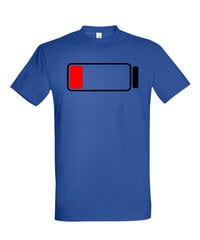 Marškinėliai vyrams Tėčio Baterija, mėlyni kaina ir informacija | Vyriški marškinėliai | pigu.lt