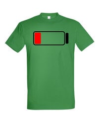 Marškinėliai vyrams Tėčio Baterija, žali kaina ir informacija | Vyriški marškinėliai | pigu.lt