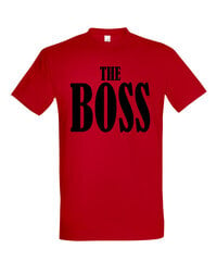 Marškinėliai vyrams The Boss, raudoni цена и информация | Мужские футболки | pigu.lt