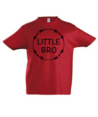 Marškinėliai berniukams Little Bro, raudona цена и информация | Рубашки для мальчиков | pigu.lt